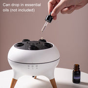 Dynamic Multi-Spray Aromatherapy Diffuser With Colorful Lights Remote Control Humidifier EU Plug(V80 Spit Circle Upgrade Model)