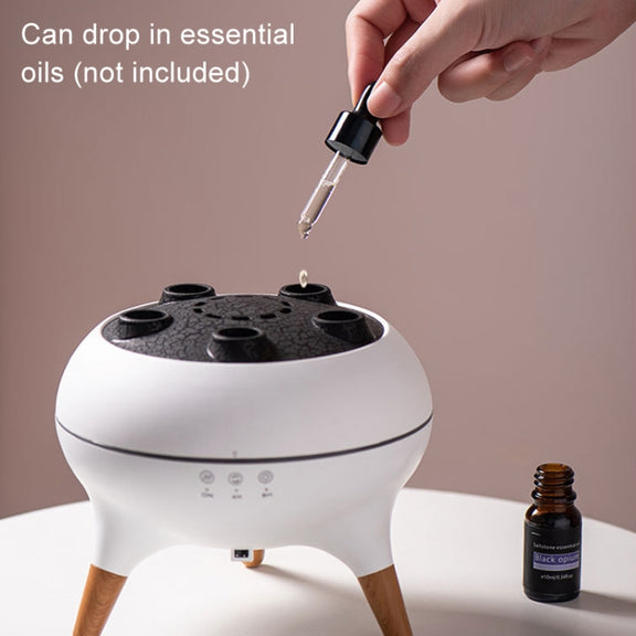 Dynamic Multi-Spray Aromatherapy Diffuser With Colorful Lights Remote Control Humidifier EU Plug(V80 Spit Circle Upgrade Model)