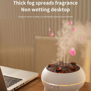 Dynamic Multi-Spray Aromatherapy Diffuser With Colorful Lights Remote Control Humidifier US Plug(V80 Spit Circle Upgrade Model)