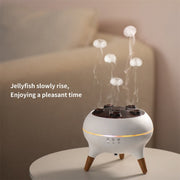 Dynamic Multi-Spray Aromatherapy Diffuser With Colorful Lights Remote Control Humidifier US Plug(V80 Spit Circle Upgrade Model)