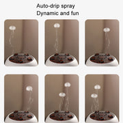Dynamic Multi-Spray Aromatherapy Diffuser With Colorful Lights Remote Control Humidifier UK Plug(V80 Spit Circle Upgrade Model)