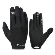 WEST BIKING Cycling Anti-slip Breathable Touch Screen Gloves, Size: L(Black)