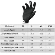WEST BIKING Cycling Anti-slip Breathable Touch Screen Gloves, Size: L(Black)