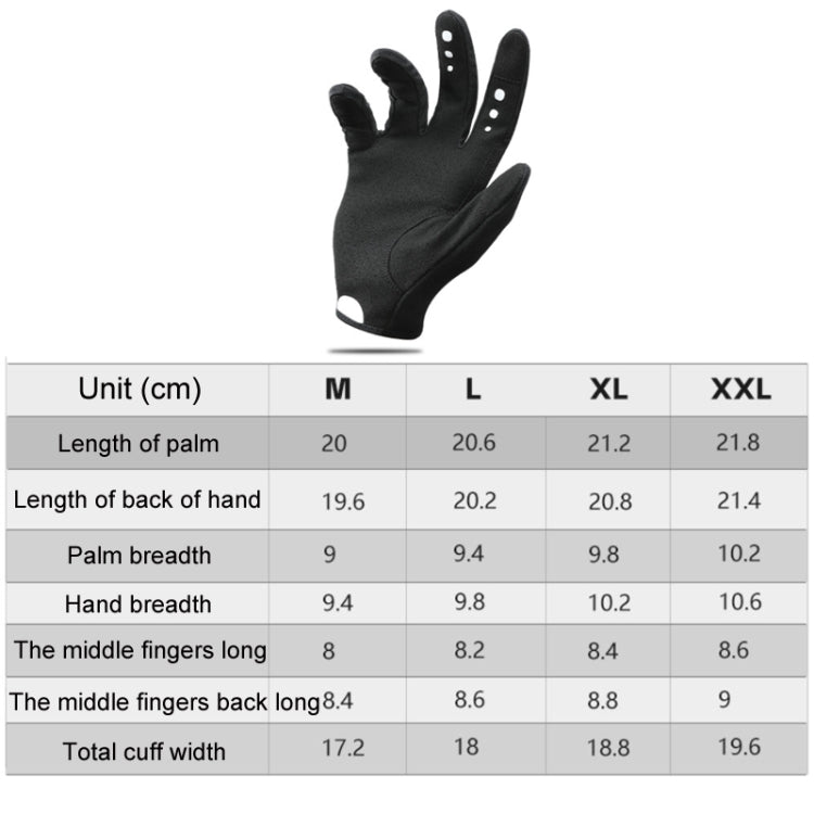 WEST BIKING Cycling Anti-slip Breathable Touch Screen Gloves, Size: L(Black)