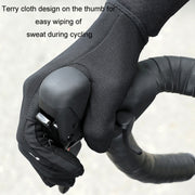 WEST BIKING Cycling Anti-slip Breathable Touch Screen Gloves, Size: L(Black)