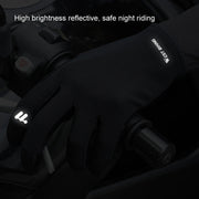 WEST BIKING Cycling Anti-slip Breathable Touch Screen Gloves, Size: L(Black)
