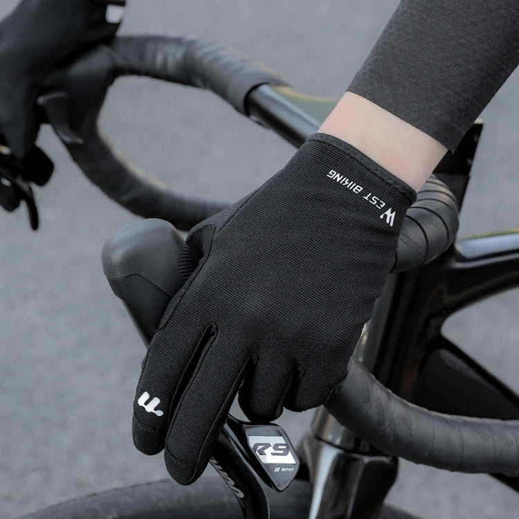 WEST BIKING Cycling Anti-slip Breathable Touch Screen Gloves, Size: M(Black) - free shipping - PMC TechLife - Order now!