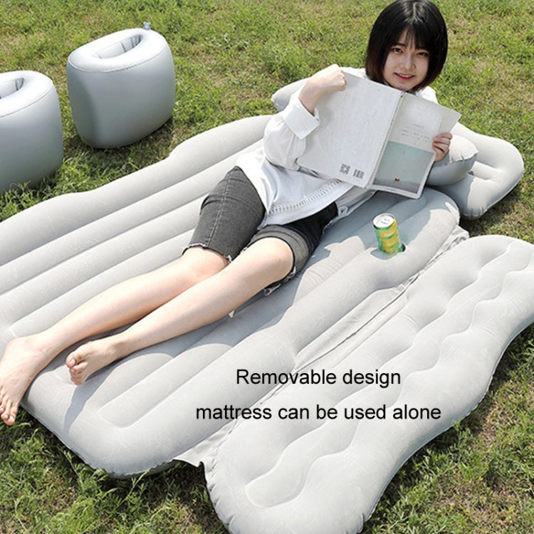 Car Inflatable Bed Multifunctional Outdoor Camping Sleeping Mat, Color: Gray