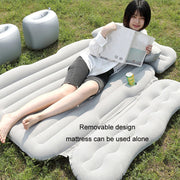 Car Inflatable Bed Multifunctional Outdoor Camping Sleeping Mat, Color: Dark Green