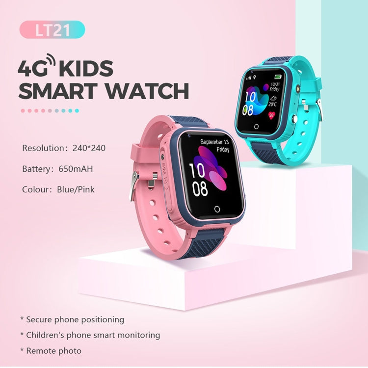LT21 1.4-Inch 4G Global Full Network IP67 Waterproof WIFI Children Smart Watch(Blue) - Smart Watches by PMC TechLife | Online Shopping South Africa | PMC TechLife | Buy Now Pay Later Mobicred