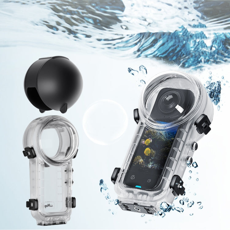 For Insta360 X4 aMagisn 50m Depth Waterproof Protective Case Quick Release Invisible Diving Cover - free shipping - PMC Jewellery - Order now!