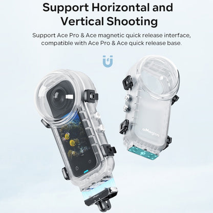 For Insta360 X4 aMagisn 50m Depth Waterproof Protective Case Quick Release Invisible Diving Cover - free shipping - PMC Jewellery - Order now!