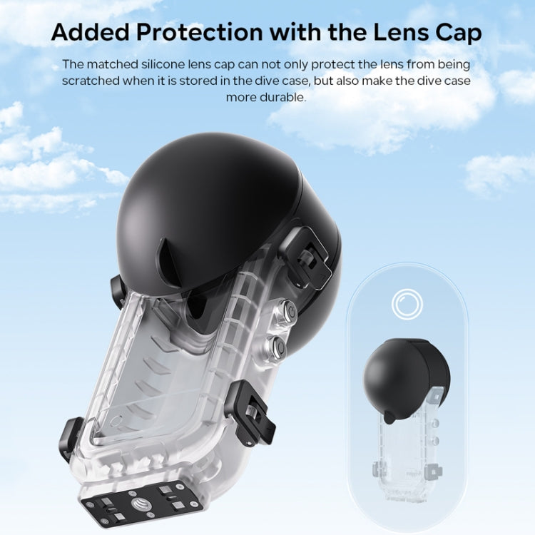 For Insta360 X4 aMagisn 50m Depth Waterproof Protective Case Quick Release Invisible Diving Cover - free shipping - PMC Jewellery - Order now!
