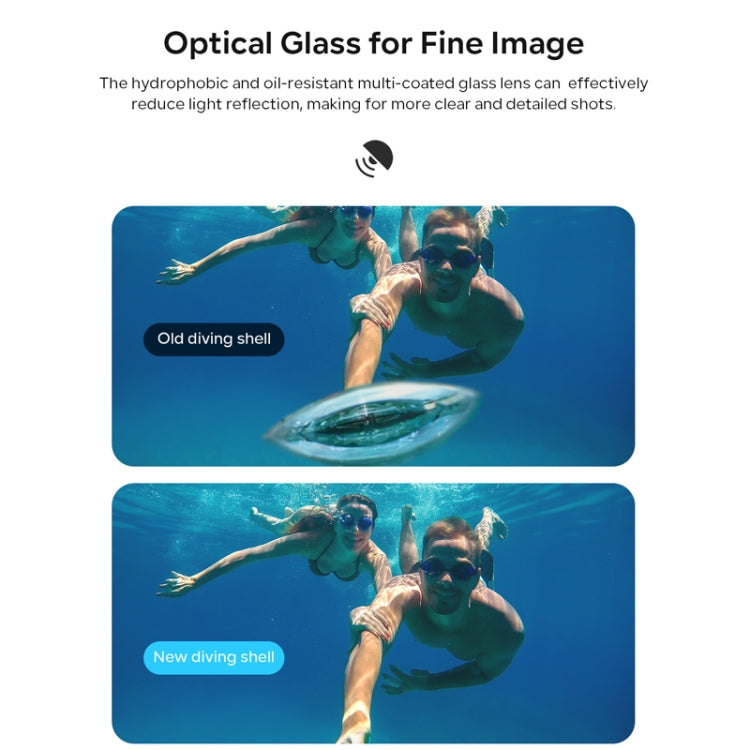 For Insta360 X4 aMagisn 50m Depth Waterproof Protective Case Quick Release Invisible Diving Cover - free shipping - PMC Jewellery - Order now!