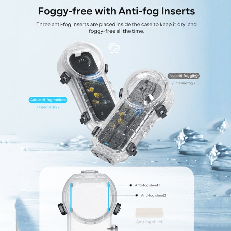 For Insta360 X4 aMagisn 50m Depth Waterproof Protective Case Quick Release Invisible Diving Cover - free shipping - PMC Jewellery - Order now!