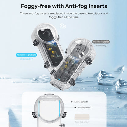 For Insta360 X4 aMagisn 50m Depth Waterproof Protective Case Quick Release Invisible Diving Cover - free shipping - PMC Jewellery - Order now!