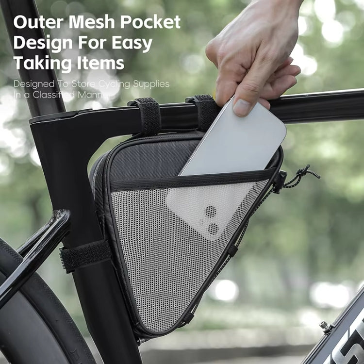 WEST BIKING Bicycle Crossbar Triangle Bag Cycling Equipment Tool Bag(Black) - free shipping - PMC TechLife - Order now!