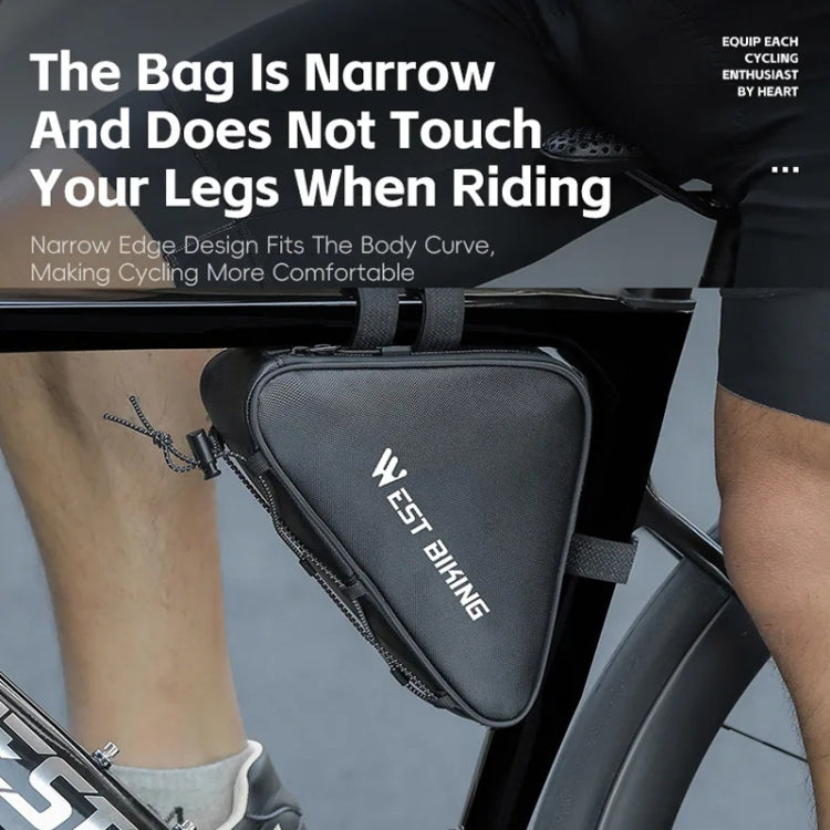 WEST BIKING Bicycle Crossbar Triangle Bag Cycling Equipment Tool Bag(Black) - free shipping - PMC TechLife - Order now!