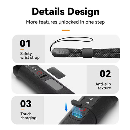 TELESIN Bluetooth Buoyancy Bar 15m Waterproof Depth  For GoPro HERO13 / 12 / 11 / 10 / 9 / 8 Black - free shipping - PMC Jewellery - Order now!