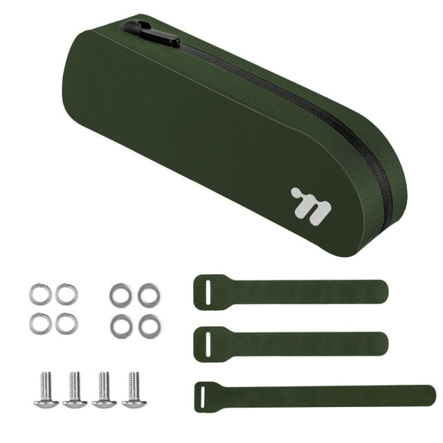 WEST BIKING Bicycle Front Beam Bag Cycling Hanging Bag(Dark Green)