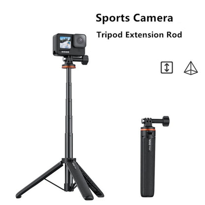 VRIG Action Camera Tripod Selfie Stick 17-51cm Adjustable Extension Pole for Insta360 / DJI Action / GoPro HERO - free shipping - PMC Jewellery - Order now!