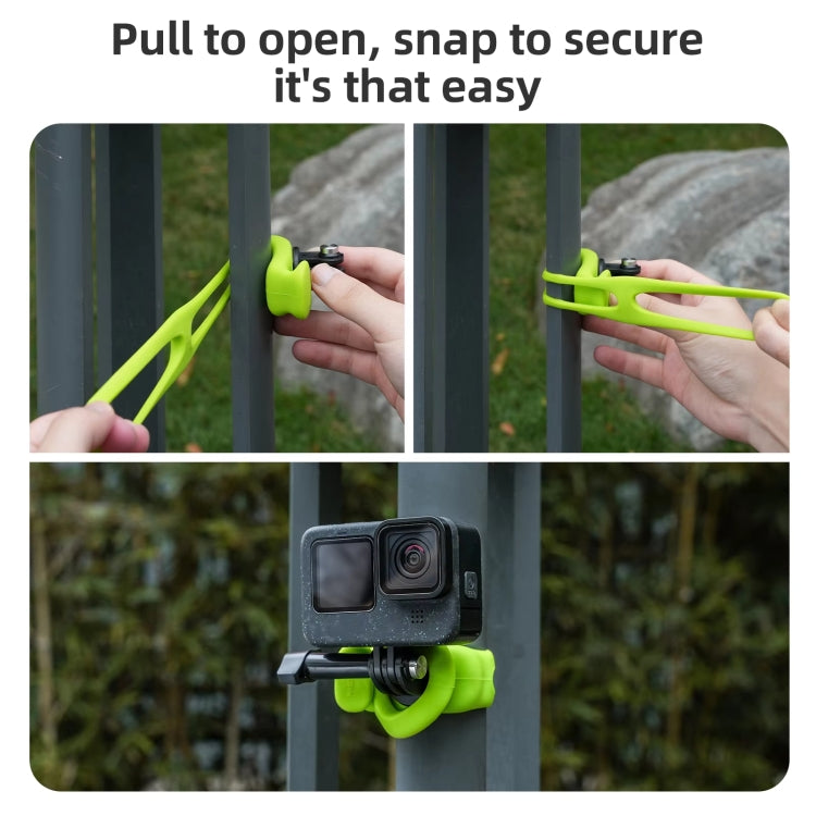 TELESIN Action Camera Mount Silicone Adjustable Mini Flexible Bracket For GoPro HERO / Insta360 / DJI Action Camera(Gray) - free shipping - PMC TechLife - Order now!