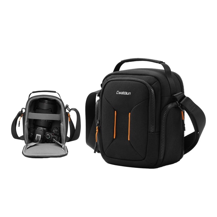 Cwatcun D140 Shoulder Crossbody Camera Storage Bag Shockproof Dropproof Leisure Outdoor Small Bag, Color: Small Black - free shipping - PMC TechLife - Order now!