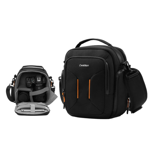 Cwatcun D140 Shoulder Crossbody Camera Storage Bag Shockproof Dropproof Leisure Outdoor Small Bag, Color: Large Black - free shipping - PMC Jewellery - Order now!
