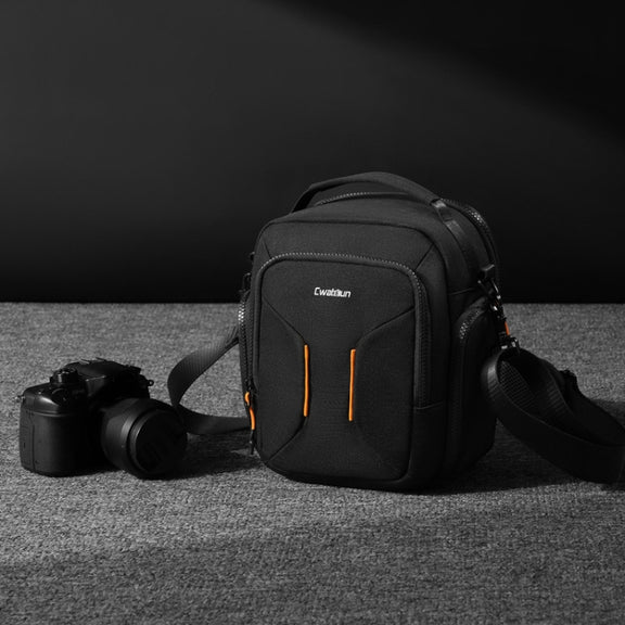 Cwatcun D140 Shoulder Crossbody Camera Storage Bag Shockproof Dropproof Leisure Outdoor Small Bag, Color: Small Black