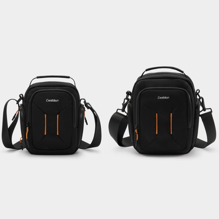 Cwatcun D140 Shoulder Crossbody Camera Storage Bag Shockproof Dropproof Leisure Outdoor Small Bag, Color: Small Black