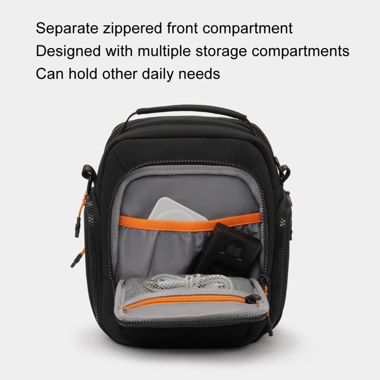 Cwatcun D140 Shoulder Crossbody Camera Storage Bag Shockproof Dropproof Leisure Outdoor Small Bag, Color: Small Black