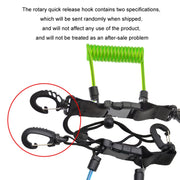Diving Camera TPU Spring Steel Wire Retractable Anti-lost Rope, Color: Transparent Black