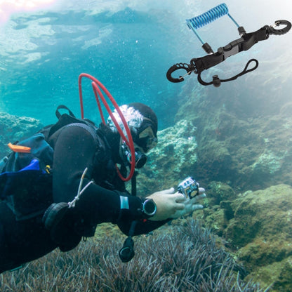 Diving Camera TPU Spring Steel Wire Retractable Anti-lost Rope, Color: Transparent Black - free shipping - PMC Jewellery - Order now!