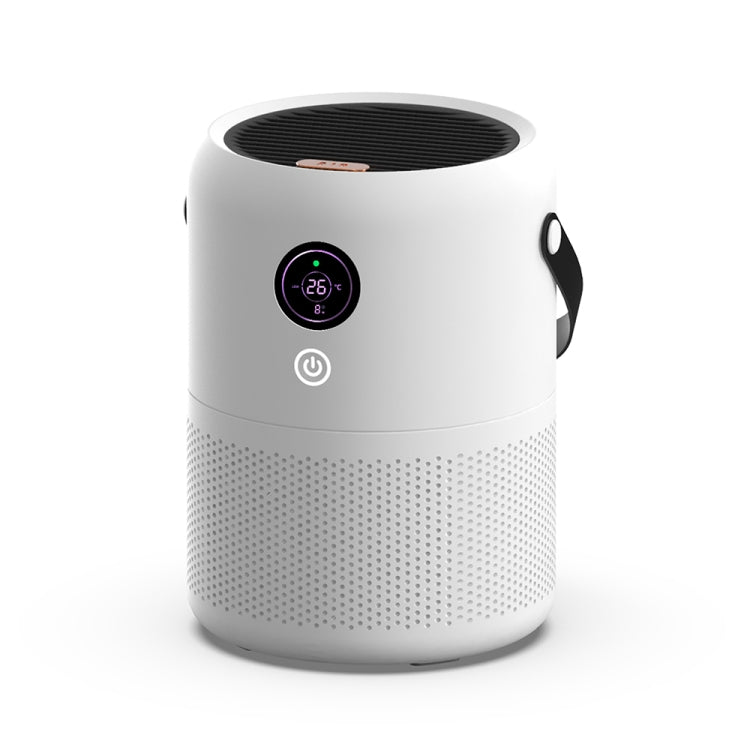 HX830 Smart Digital Display UV Ultraviolet Sterilization Desktop Negative Ion Air Purifier(White) - free shipping - PMC TechLife - Order now!