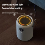 HX830 Smart Digital Display UV Ultraviolet Sterilization Desktop Negative Ion Air Purifier(White)