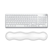 Cool Silicone Keyboard Wrist Rest Mouse Pad Relieve Wrist Fatigue, Spec: Large Transparent