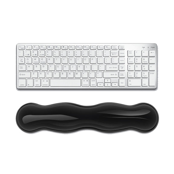 Cool Silicone Keyboard Wrist Rest Mouse Pad Relieve Wrist Fatigue, Spec: Large Transparent Gray
