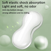 Cool Silicone Keyboard Wrist Rest Mouse Pad Relieve Wrist Fatigue, Spec: Large Transparent Gray