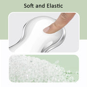 Cool Silicone Keyboard Wrist Rest Mouse Pad Relieve Wrist Fatigue, Spec: Large Transparent