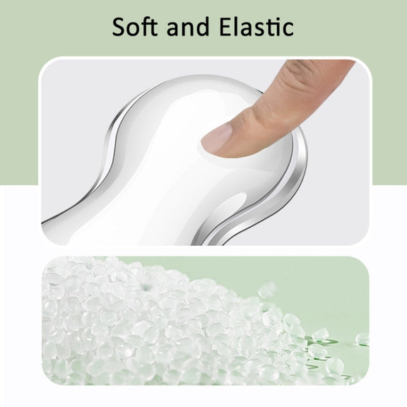 Cool Silicone Keyboard Wrist Rest Mouse Pad Relieve Wrist Fatigue, Spec: Large Transparent