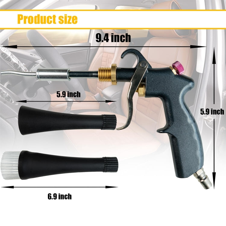 Mingri Style Connector High Pressure Car Interior Cleaning Gun with Bearing Car Dust Removal Brush(JON060608)