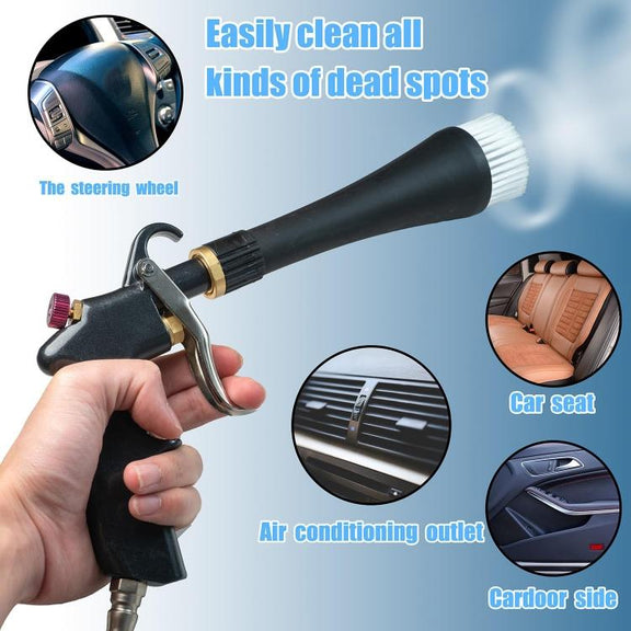 Mingri Style Connector High Pressure Car Interior Cleaning Gun with Bearing Car Dust Removal Brush(JON060608)