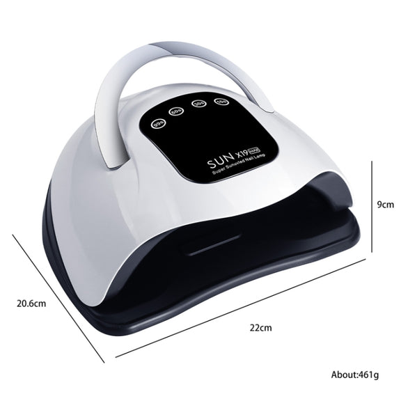 X19Max UV LED Nail Drying Lamp High Power 320W Quick Drying Nail Polish Gel Nail Dryer Light(US Plug)