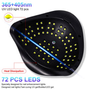 X19Max UV LED Nail Drying Lamp High Power 320W Quick Drying Nail Polish Gel Nail Dryer Light(US Plug)