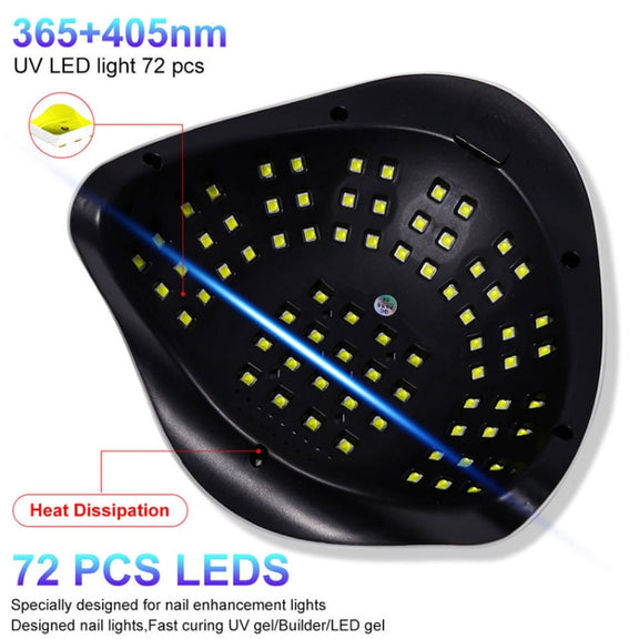 X19Max UV LED Nail Drying Lamp High Power 320W Quick Drying Nail Polish Gel Nail Dryer Light(US Plug)