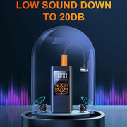 Car Portable Mini Tire Intelligent Air Pump, Style: Wired
