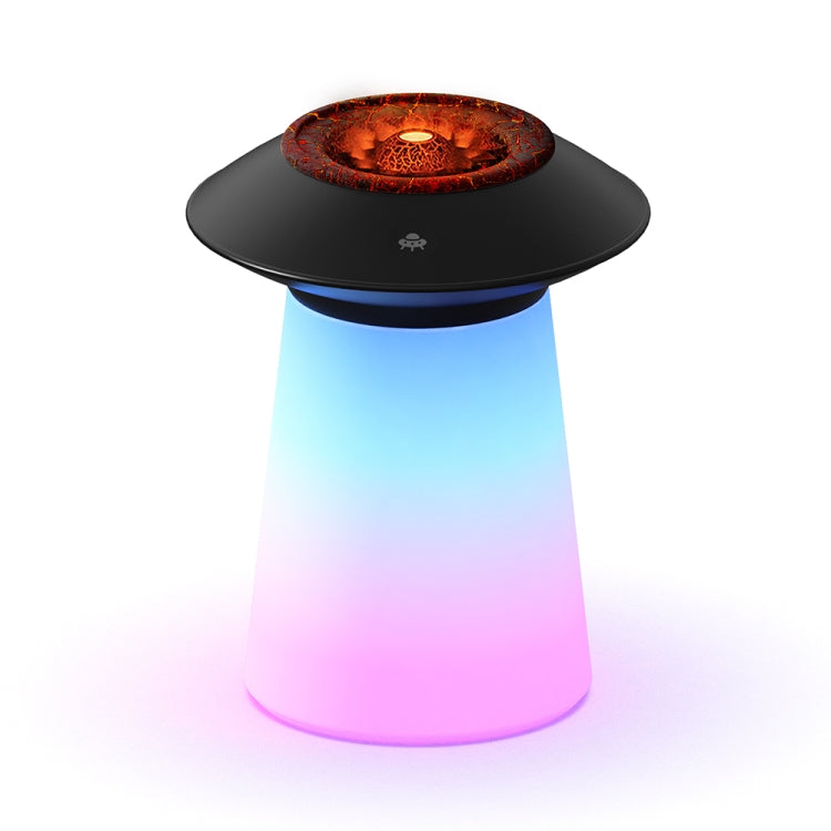 HX126 Sound Pickup RGB Light Volcano Humidifier Simulated Flame Aromatherapy Machine, Color: Black - Air Purifiers & Accessories by PMc TechLife | Online Shopping South Africa | PMc TechLife | Buy Now Pay Later Mobicred
