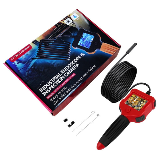 2.4 inch Screen Fuel Tank Inspection Night Vision 8mm Endoscope, Length: 5m Hard Wire
