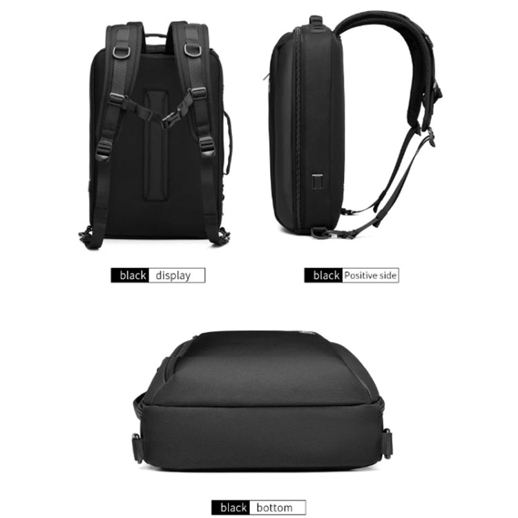 Ozuko Business Laptop USB Backpack Men Schoolbag(Dark Gray) - free shipping - PMC Jewellery - Order now!