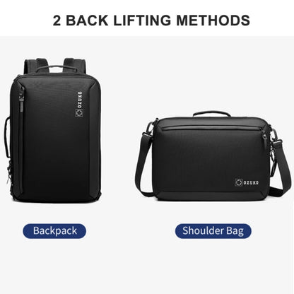 Ozuko Business Laptop USB Backpack Men Schoolbag(Dark Blue) - free shipping - PMC Jewellery - Order now!